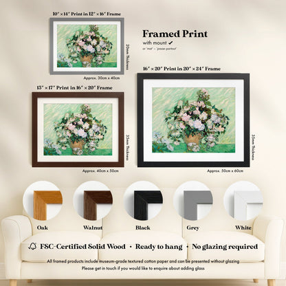 Vincent Van Gogh - Roses | Art Prints | Pathos Studio