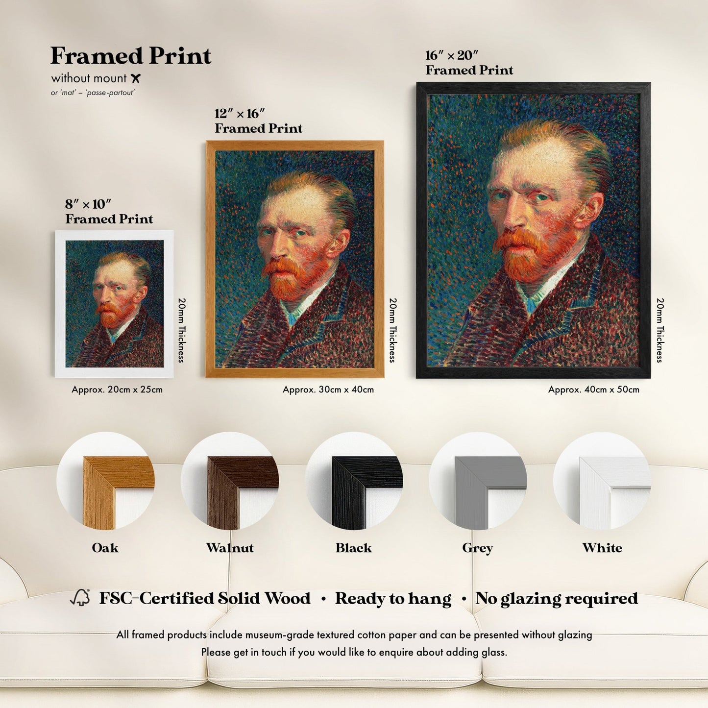 Vincent Van Gogh - Self - Portrait | Art Prints | Pathos Studio