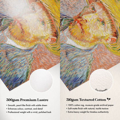 Vincent Van Gogh - Self - Portrait With A Straw Hat | Art Prints | Pathos Studio