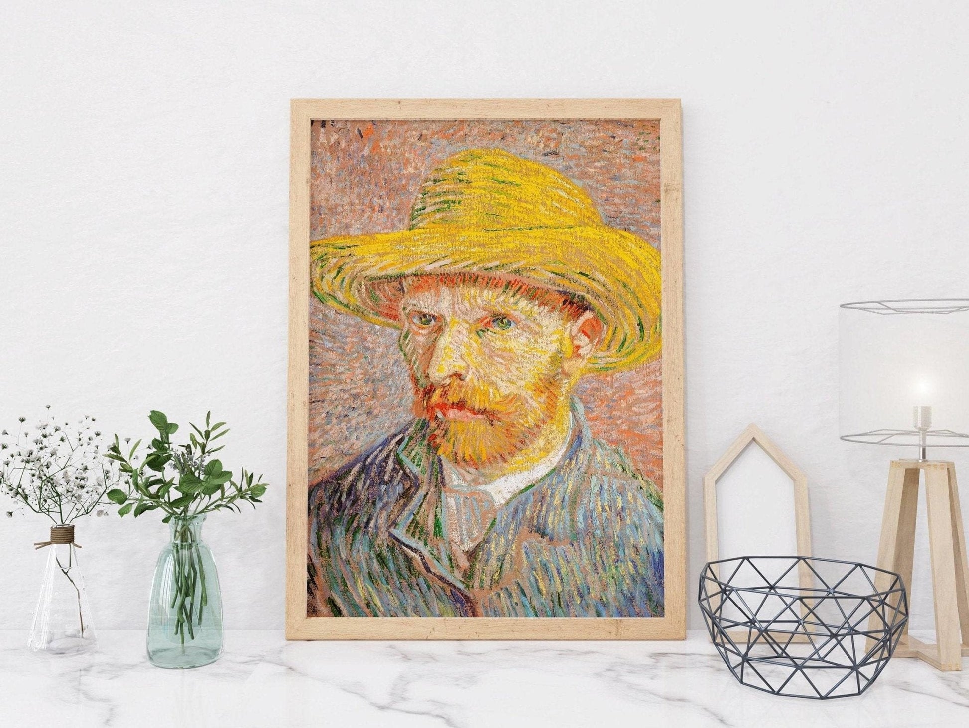 VINCENT VAN GOGH - Self - Portrait With A Straw Hat (Giclée Art Print) - Pathos Studio - Marketplace Listings