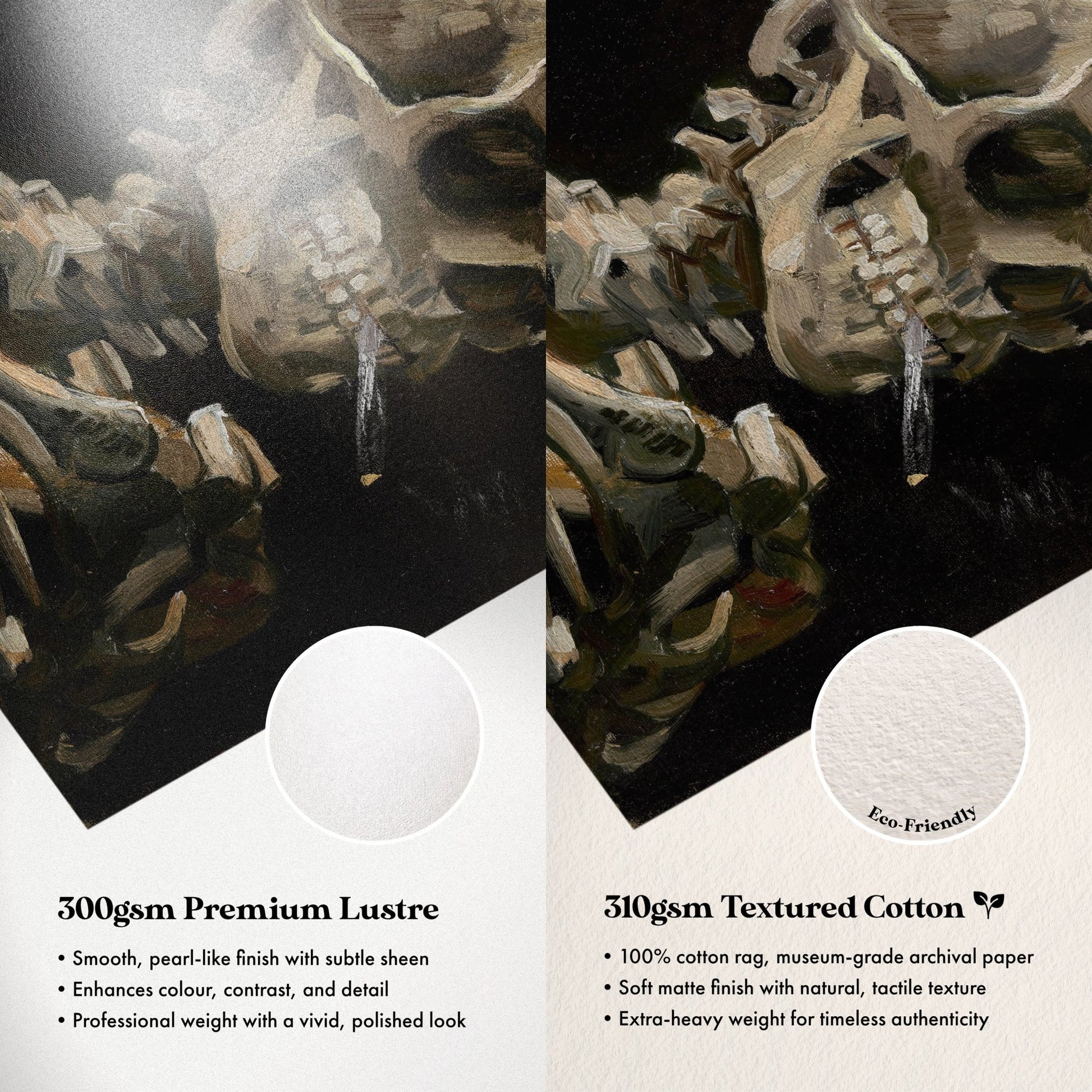 Vincent Van Gogh - Skeleton With A Burning Cigarette | Art Prints | Pathos Studio