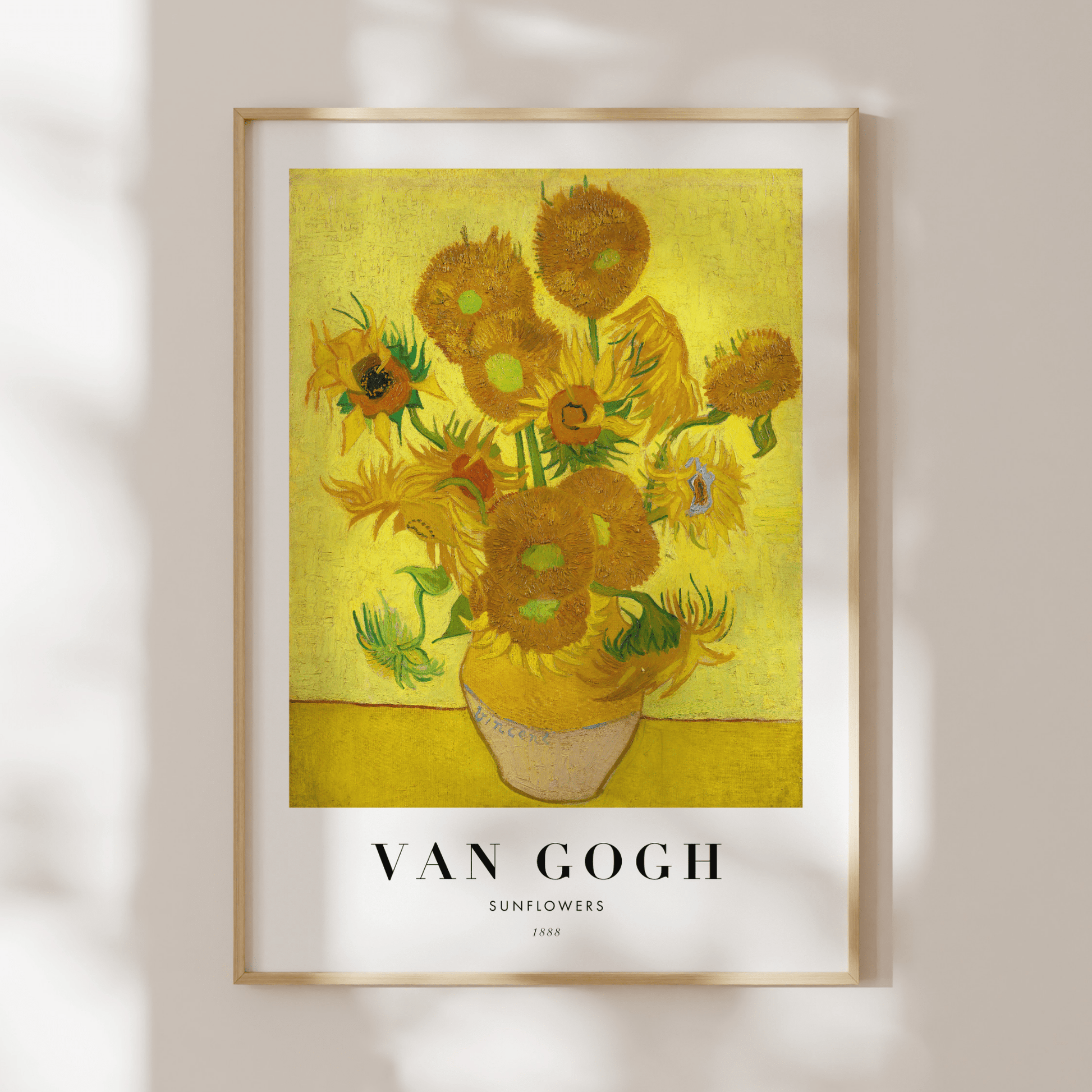 VINCENT VAN GOGH - Sunflowers (Poster Style) - Pathos Studio - Art Prints