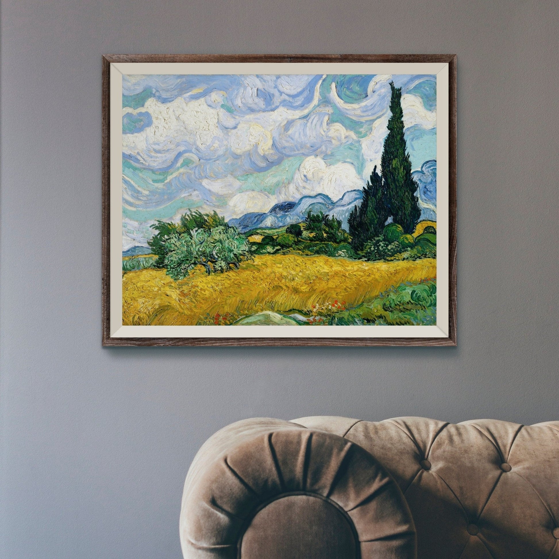 VINCENT VAN GOGH - Wheat Field With Cypresses (Giclée Art Print) - Pathos Studio - Marketplace Listings