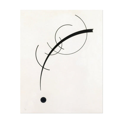 WASSILY KANDINSKY - Free Curve to the Point: Accompanying Sound of Geometric Curves - Pathos Studio - Art Prints