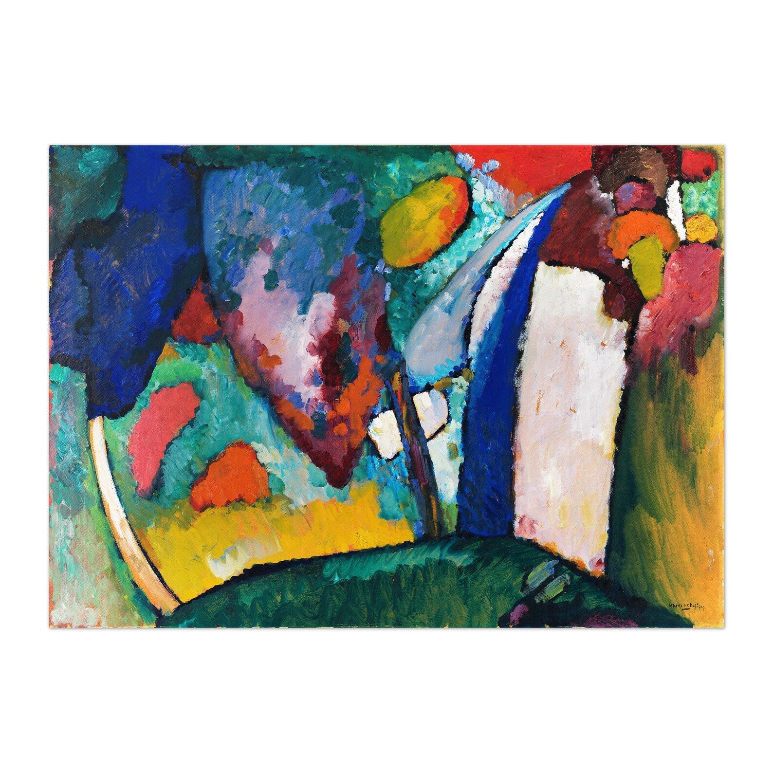 WASSILY KANDINSKY - The Waterfall - Pathos Studio - Art Prints