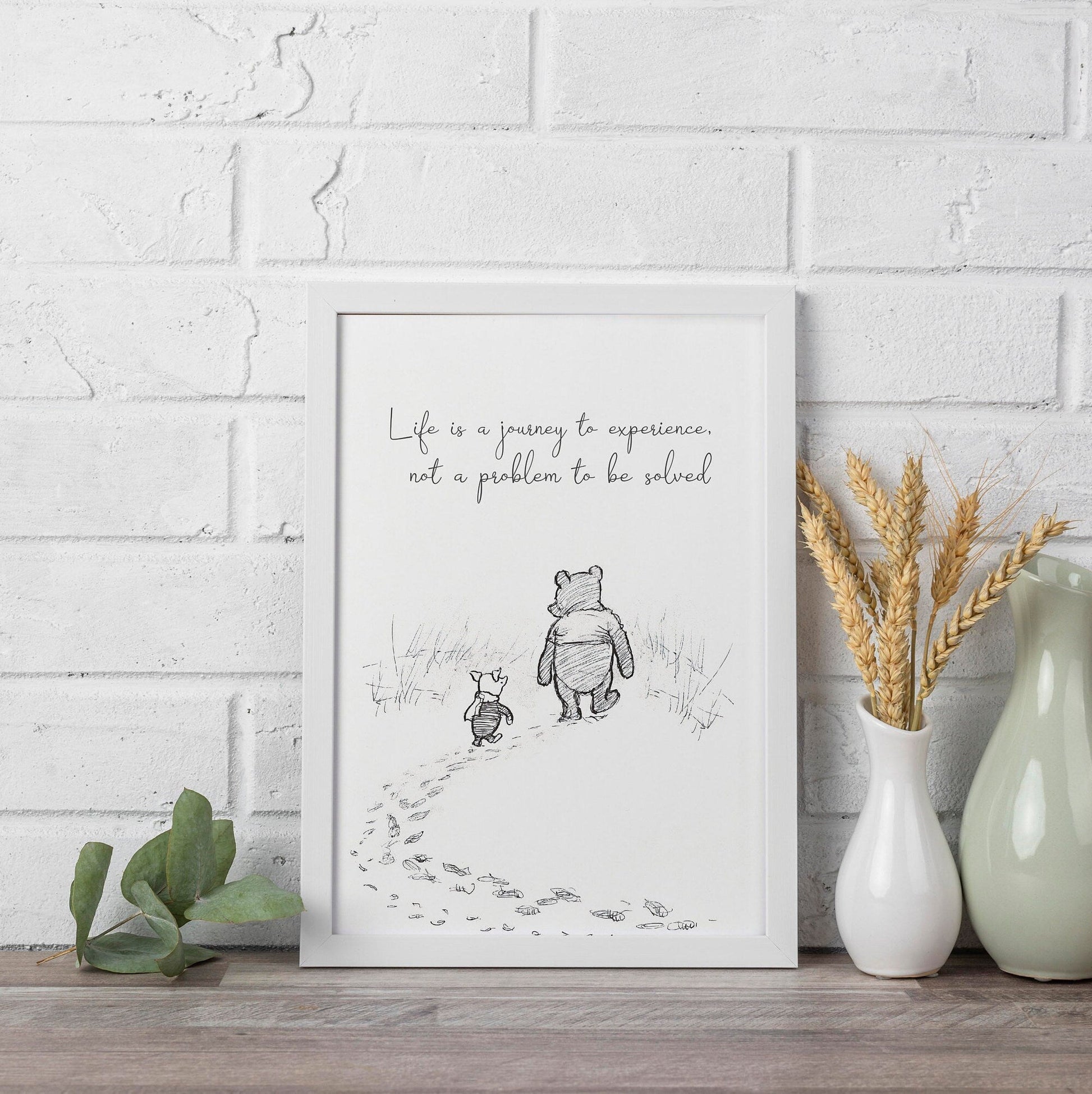 WINNIE THE POOH - Set Of 3 Inspirational Quote Prints - Pathos Studio - Art Print Sets