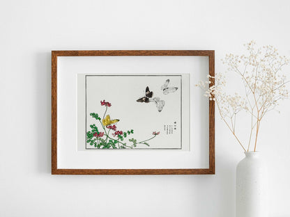 MORIMOTO TOKO - Butterflies and Flower Illustration