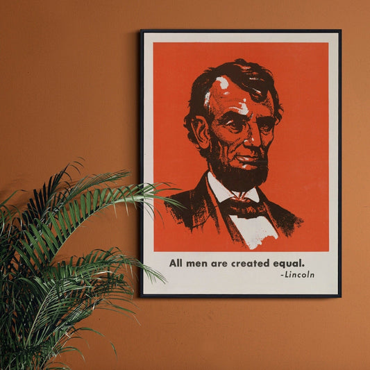 Abraham Lincoln - Heroes Day (Vintage Poster) - Pathos Studio - Posters, Prints, & Visual Artwork