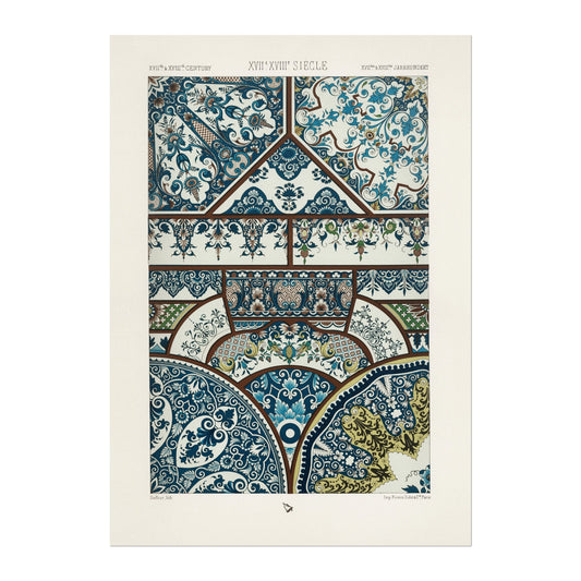 ALBERT RACINET - 18th / 19th Century Baroque Lithograph from 'L'ornement Polychrome' (Giclée Art Print) - Pathos Studio - Art Prints