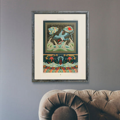 ALBERT RACINET - Chinese Pattern Lithograph from 'L'ornement Polychrome’ 4 (Giclée Art Print) - Pathos Studio - Art Prints