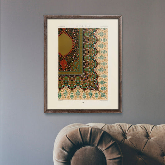 ALBERT RACINET - Indo Persian Pattern Lithograph from 'L'ornement Polychrome'