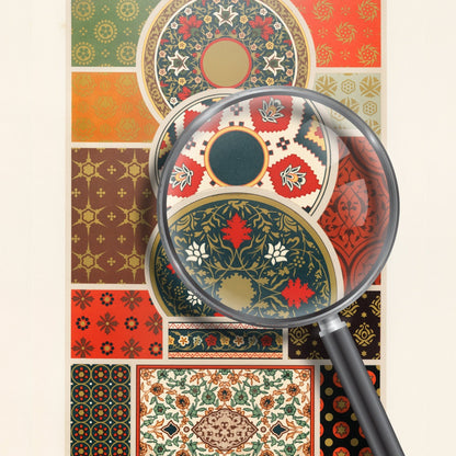 ALBERT RACINET - Indo Persian Pattern Lithograph from 'L'ornement Polychrome'