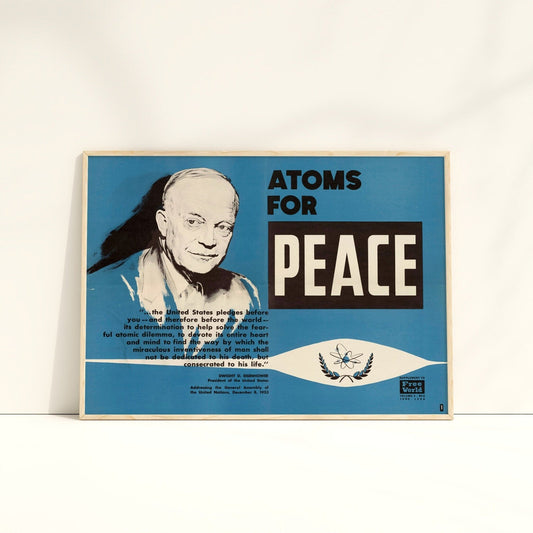 Atoms For Peace (Vintage Poster) - Pathos Studio - Posters, Prints, & Visual Artwork