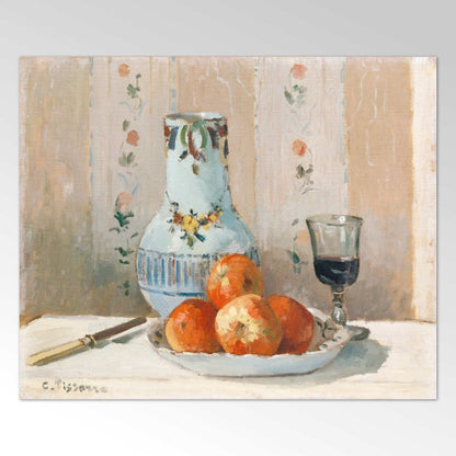 CAMILLE PISSARRO - Nature morte aux pommes et pichet