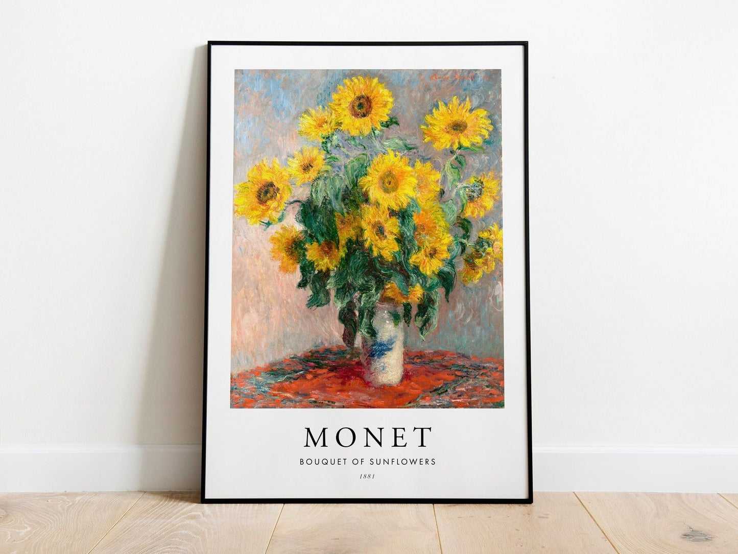 CLAUDE MONET - Bouquet De Tournesols (Style Affiche)