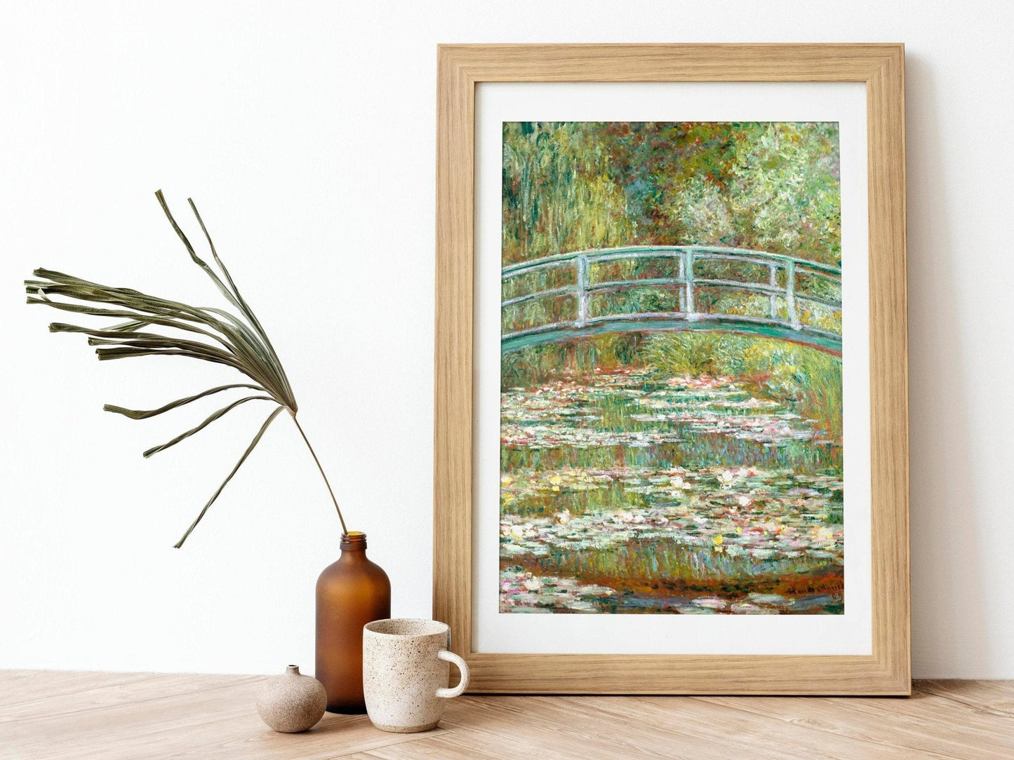 CLAUDE MONET - Bridge Over A Pond of Water Lilies