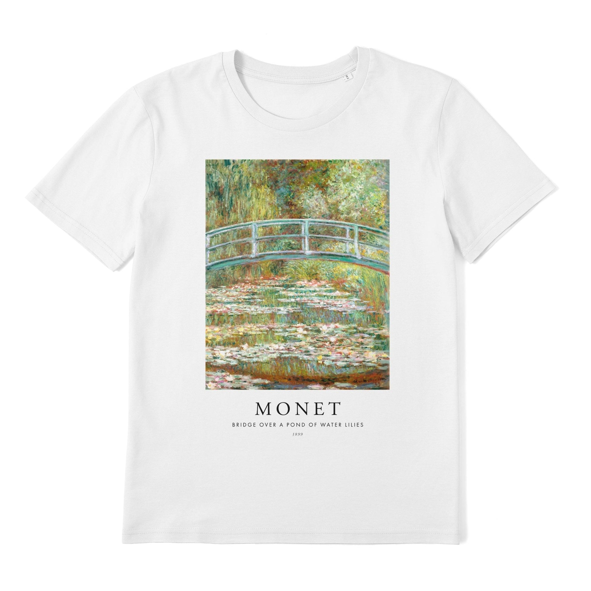 CLAUDE MONET - Bridge Over A Pond Of Water Lilies T-Shirt - Pathos Studio - T-Shirts