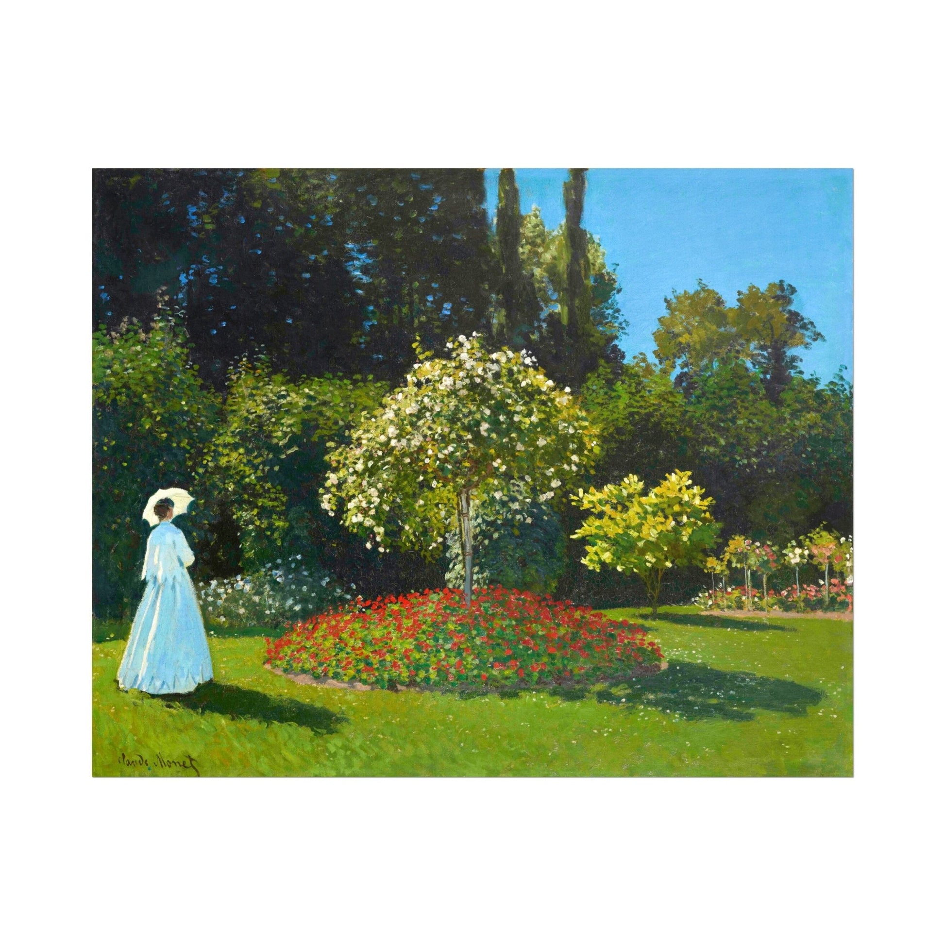 CLAUDE MONET - Lady In The Garden - Pathos Studio - Art Prints