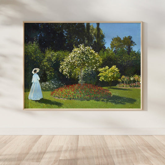 CLAUDE MONET - Lady In The Garden - Pathos Studio - Art Prints