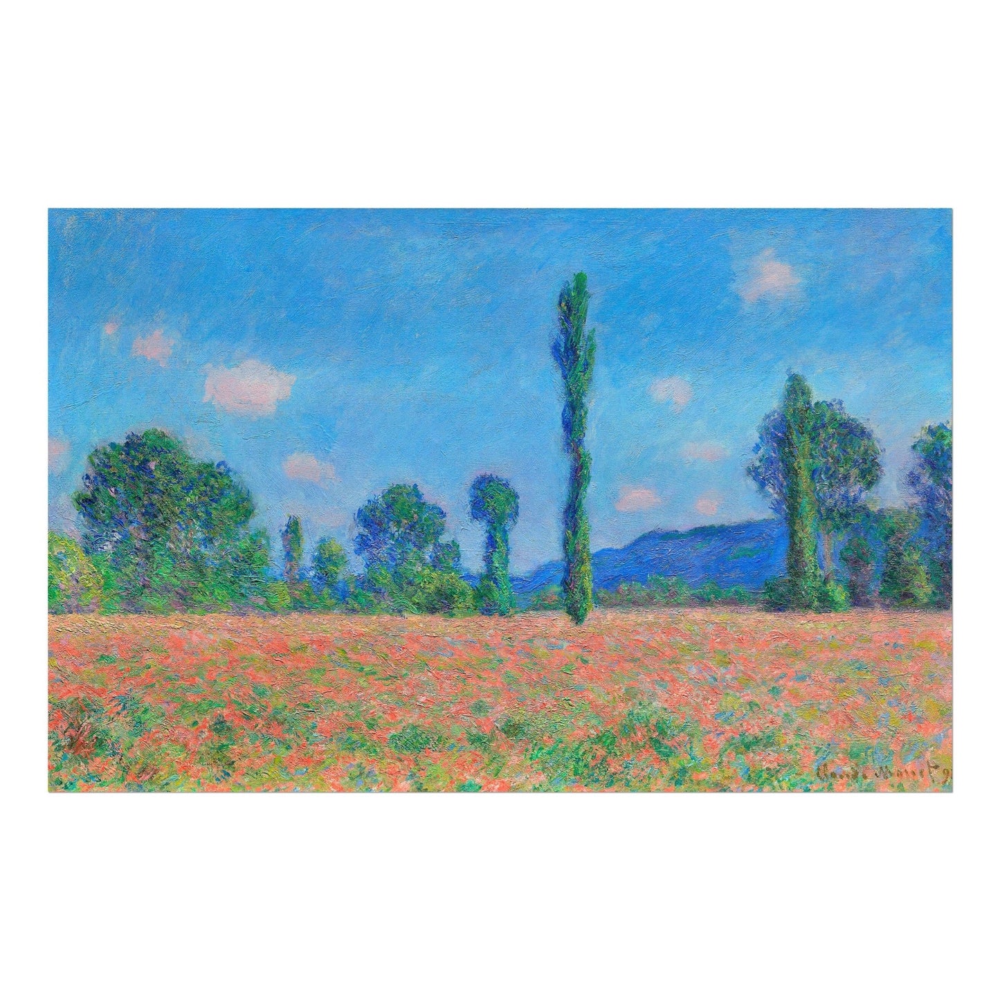 CLAUDE MONET - Poppy Field, Giverny