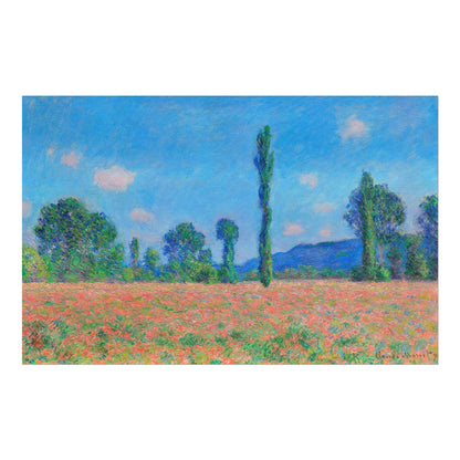 CLAUDE MONET - Poppy Field, Giverny