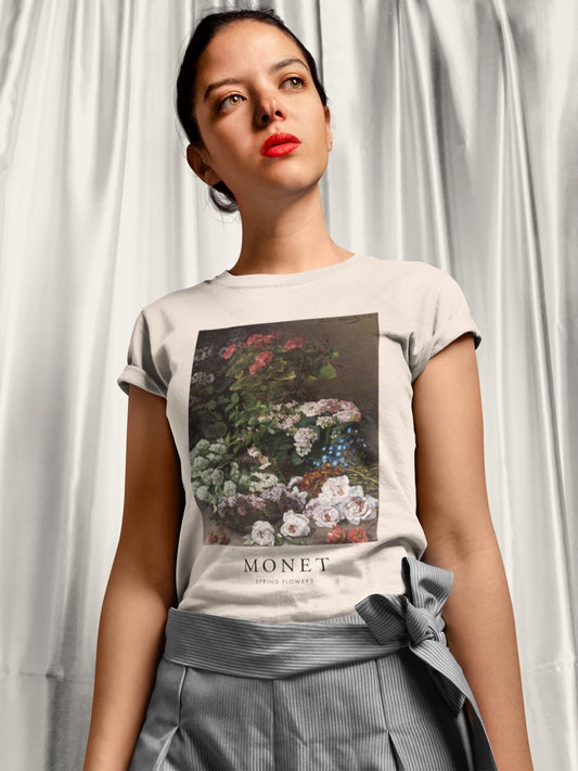 CLAUDE MONET - Spring Flowers T-Shirt - Pathos Studio - T-Shirts