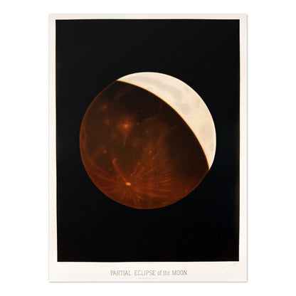 E.L TROUVELOT - Partial Eclipse Of The Moon