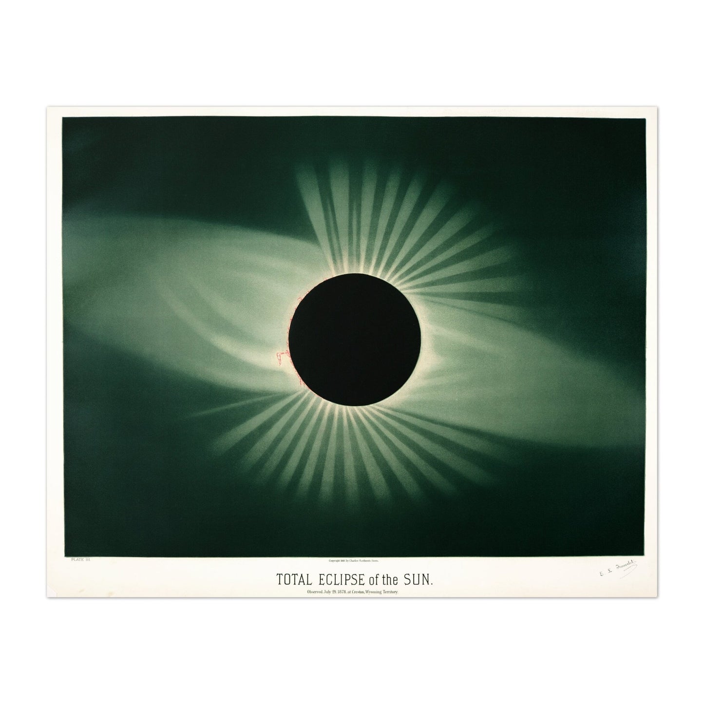 E.L. TROUVELOT - Total Eclipse Of The Sun