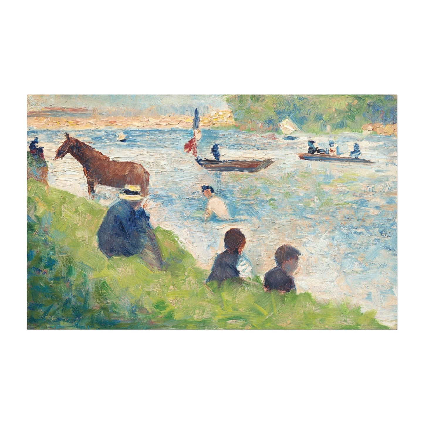 GEORGES SEURAT - Horse And Boats - Pathos Studio -
