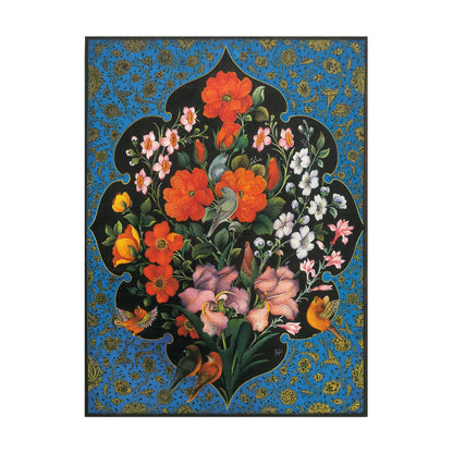 Gol-o-Morgh (Blume und Vogel) Traditionelle persische/islamische Tazhib-Kunst