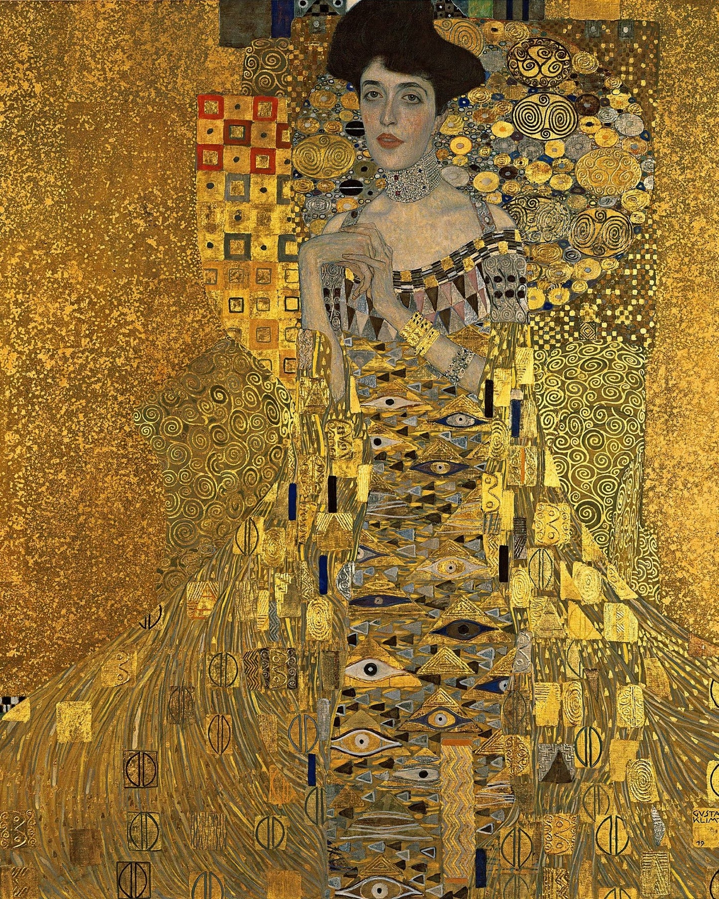GUSTAV KLIMT - Portrait of Adele Bloch-Bauer I (The Lady In Gold)