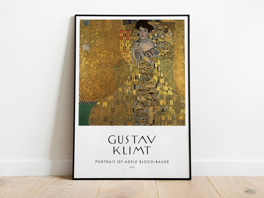 GUSTAV KLIMT - Porträt von Adele Bloch-Bauer (Posterstil)