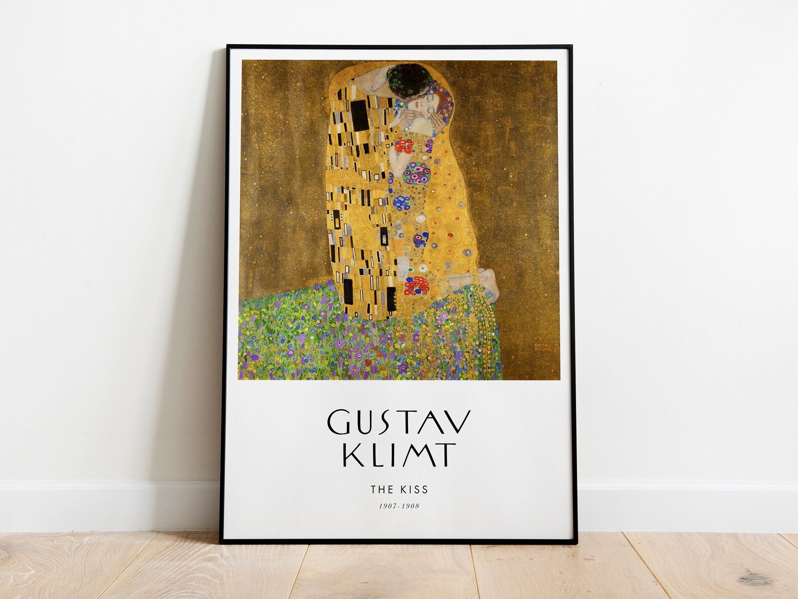 GUSTAV KLIMT - The Kiss (Poster Style) - Pathos Studio -