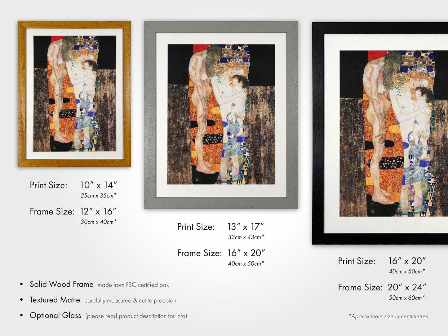 GUSTAV KLIMT - The Three Ages Of Woman - Pathos Studio - Art Prints