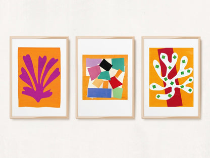 HENRI MATISSE - Set Of 3 Nature Cut-Outs - Pathos Studio - Posters, Prints, & Visual Artwork