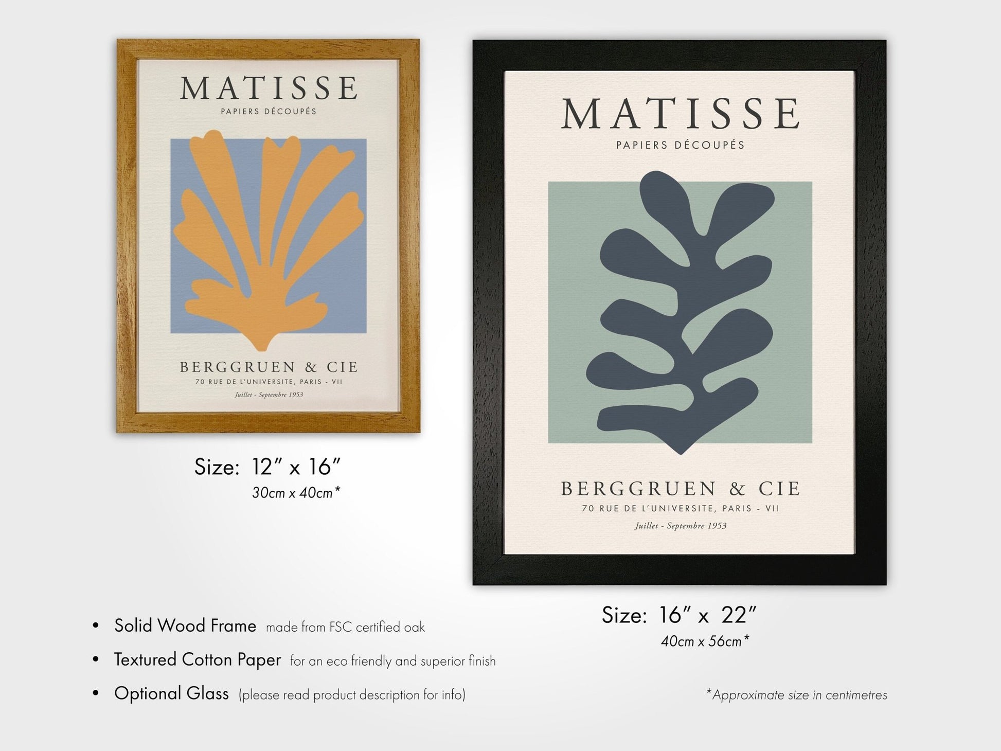 HENRI MATISSE - Set of 3 Papier Decoupes Exhibition Poster Prints - Pathos Studio - Posters, Prints, & Visual Artwork
