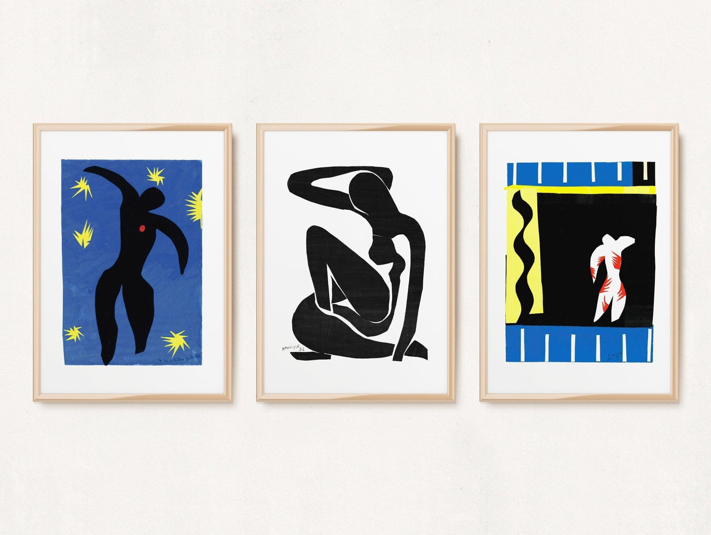 HENRI MATISSE - Set Of 3 Portrait Cut-Outs - Pathos Studio - Posters, Prints, & Visual Artwork