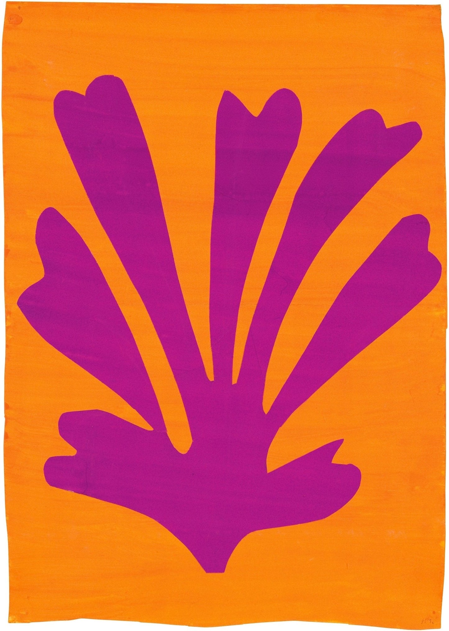 HENRI MATISSE - Feuille de violette