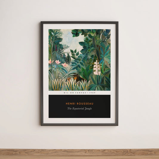 HENRI ROUSSEAU - The Equatorial Jungle (Vintage Classic Style) - Pathos Studio - Art Prints