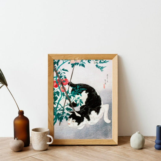 HIROAKI TAKAHASHI - Cat with Tomato Plant - Pathos Studio -