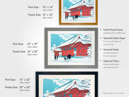 HIROAKI TAKAHASHI - The Red Gate of Hongo in Snow - Pathos Studio -