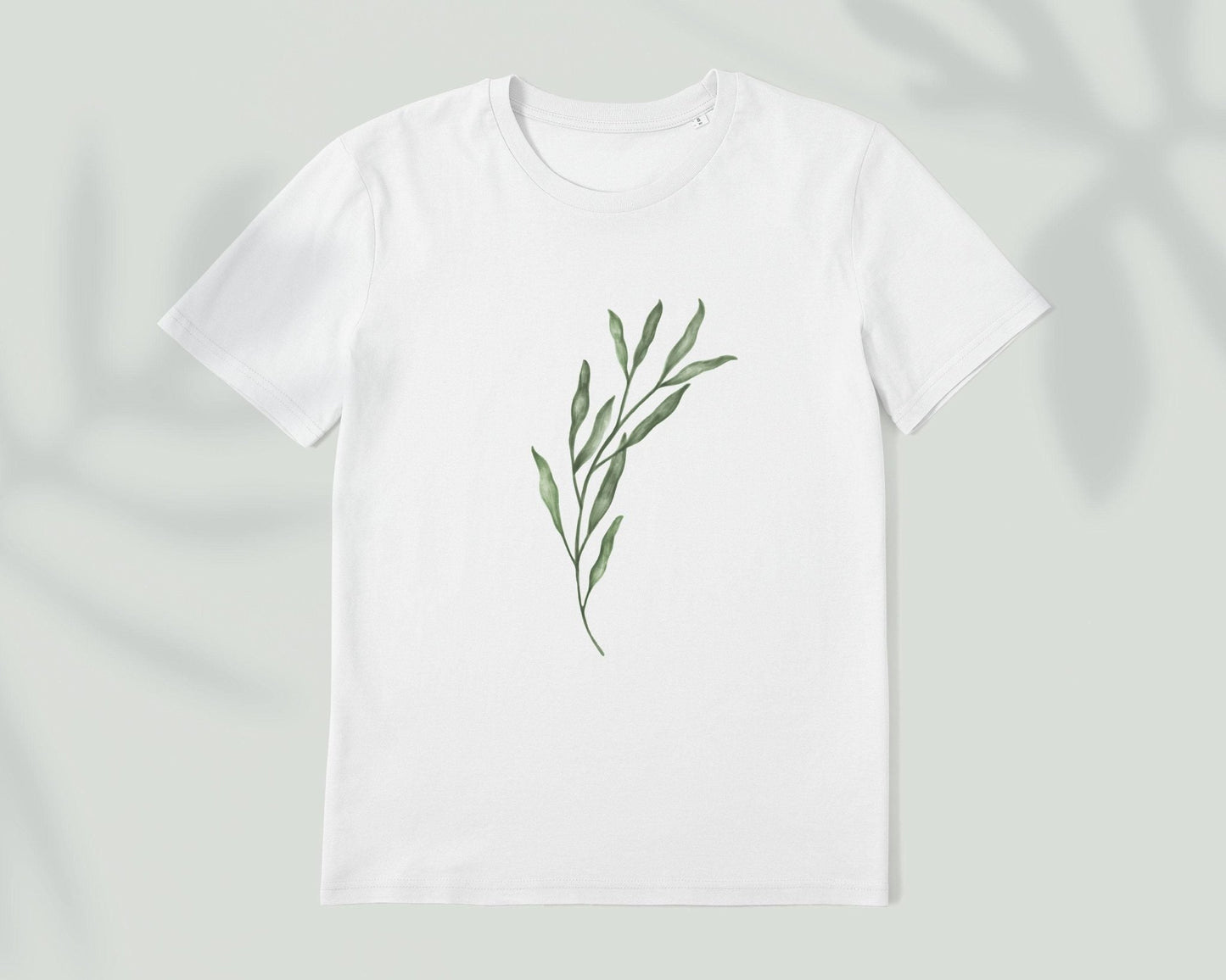Illustrated Plant Leaf T-Shirt - Pathos Studio -