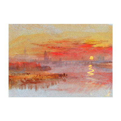 JMW TURNER – The Scarlet Sunset Circa