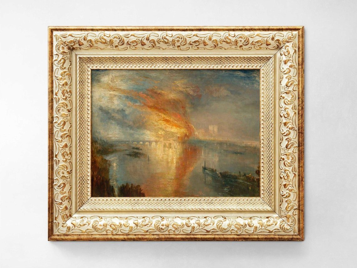 J. M. W. TURNER - The Burning Of The Houses of Parliament