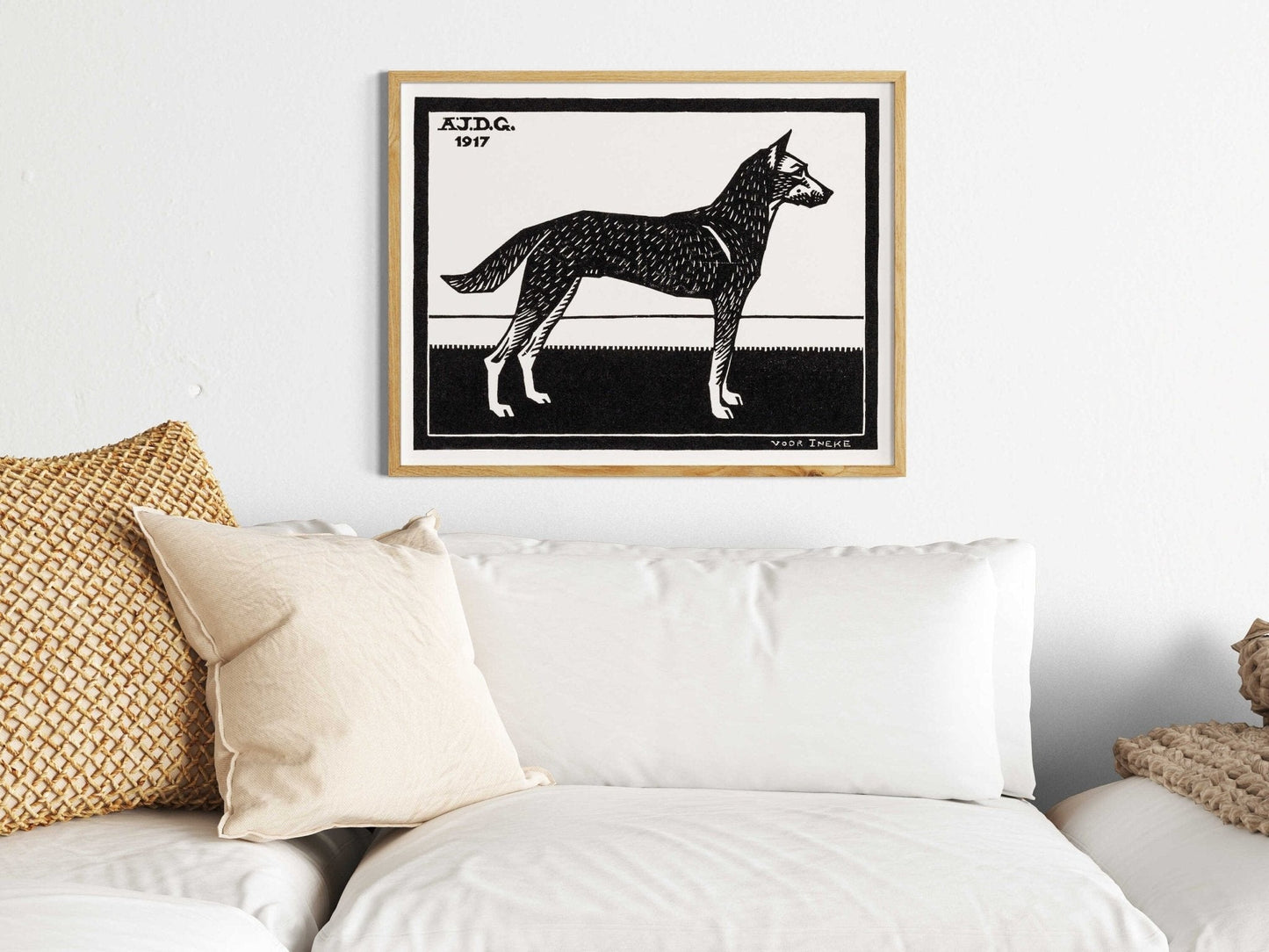 JULIE DE GRAAG - Hund (Giclée-Kunstdruck)