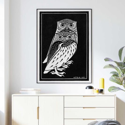 JULIE DE GRAAG - Two Owls - Pathos Studio - Posters, Prints, & Visual Artwork