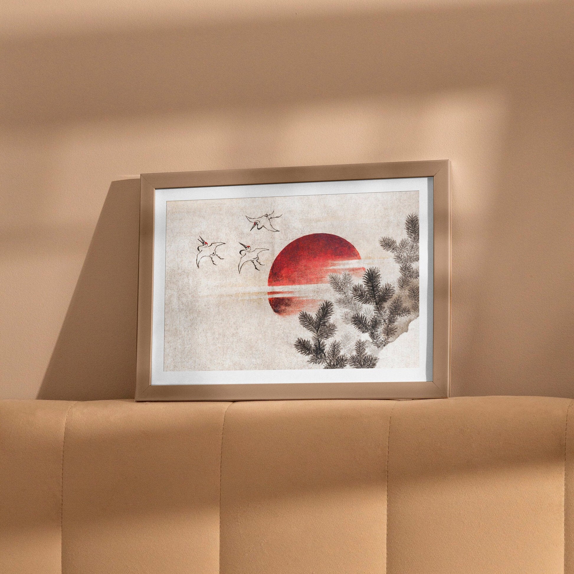 KATSUSHIKA HOKUSAI - Birds & Sunset - Pathos Studio - Posters, Prints, & Visual Artwork