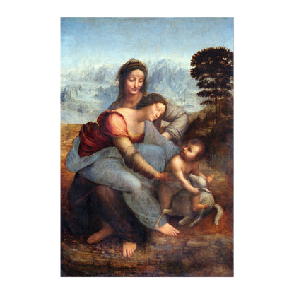 LEONARDO DA VINCI - La Vierge et l'Enfant avec sainte Anne