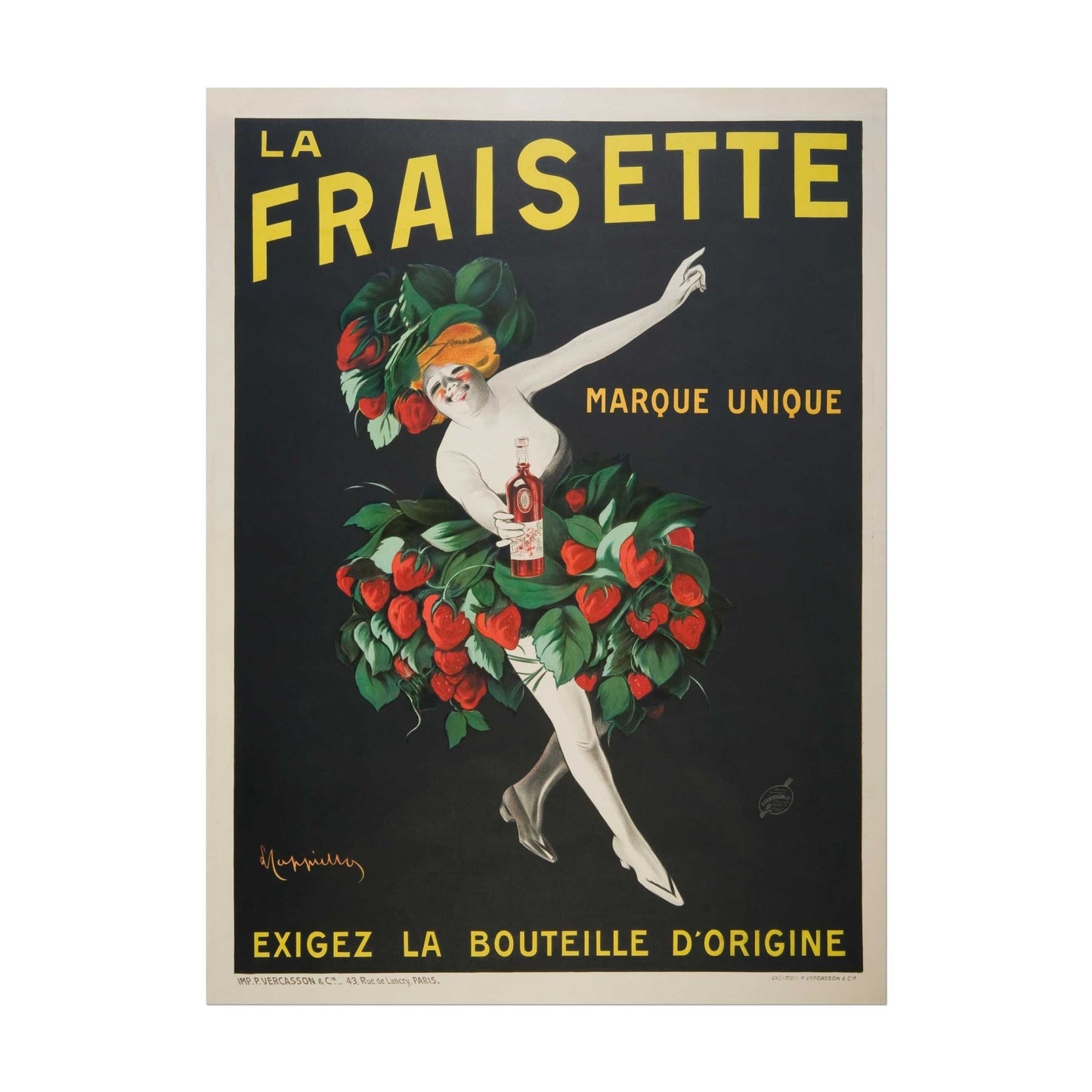 LEONETTO CAPPIELLO - La Fraisette (Vintage-Werbeplakat)