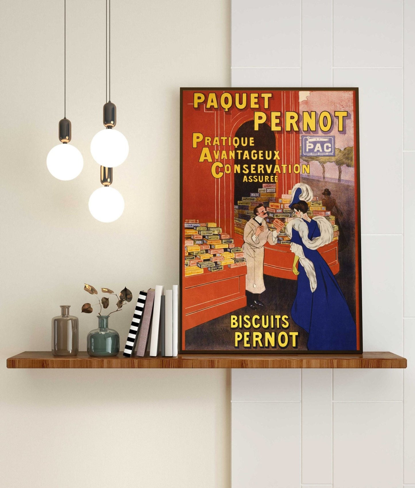 LEONETTO CAPPIELLO - Paquet Pernot Biscuits (Affiche ancienne d'exposition)